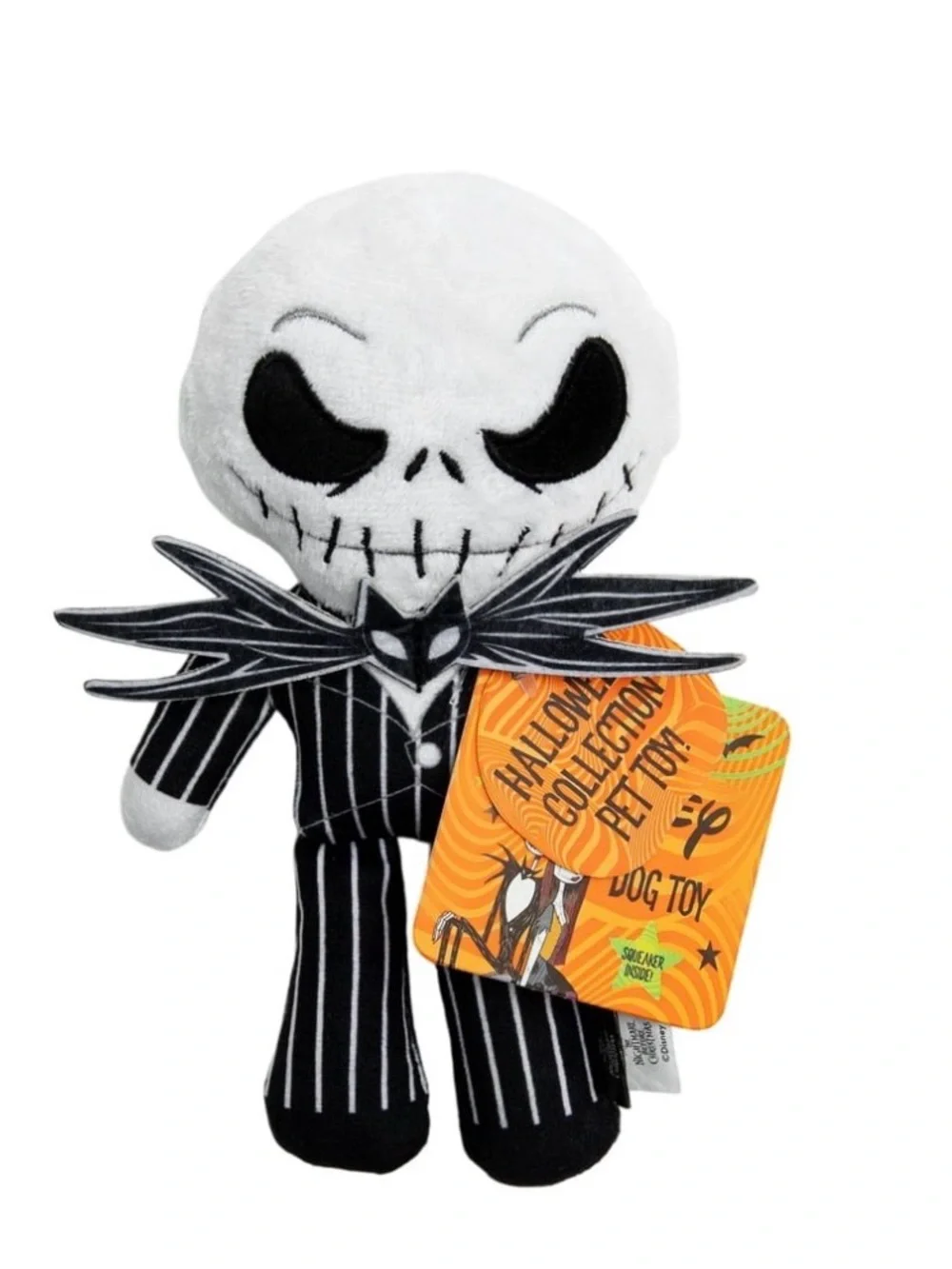 NWT Disney Jack Skellington Nightmare Before Christmas Plush Dog Toy